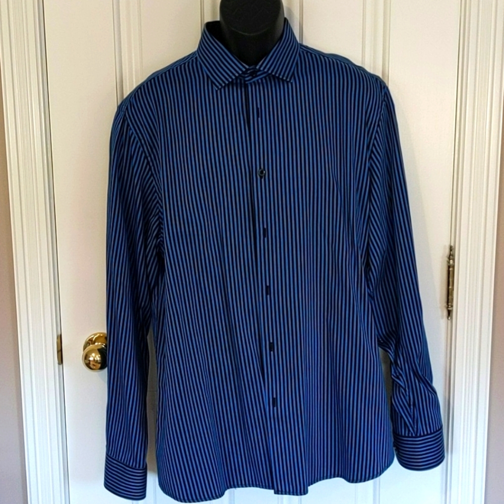 NWOT Brio Milano Striped Dress Shirt